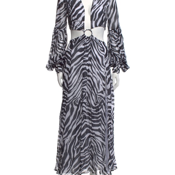 Alexandra Miro Saphira Zebra Cutout Dress - Picture 2 of 8